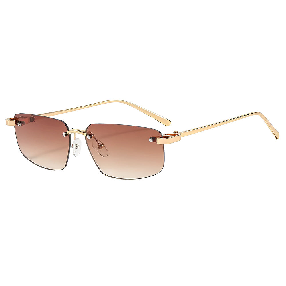 Unisex Techsuit S098 Sunglasses, Gold Light Brown