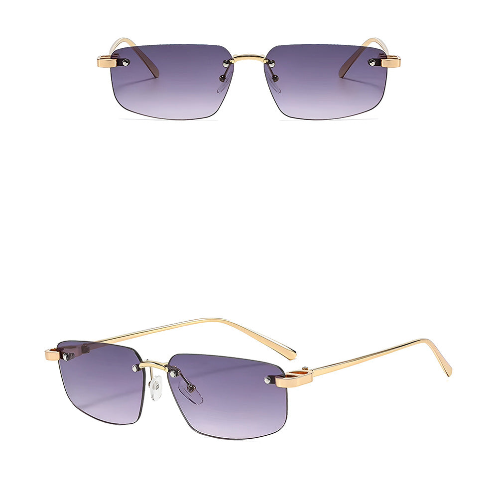 Unisex Techsuit Solbriller S098, Guld Lilla