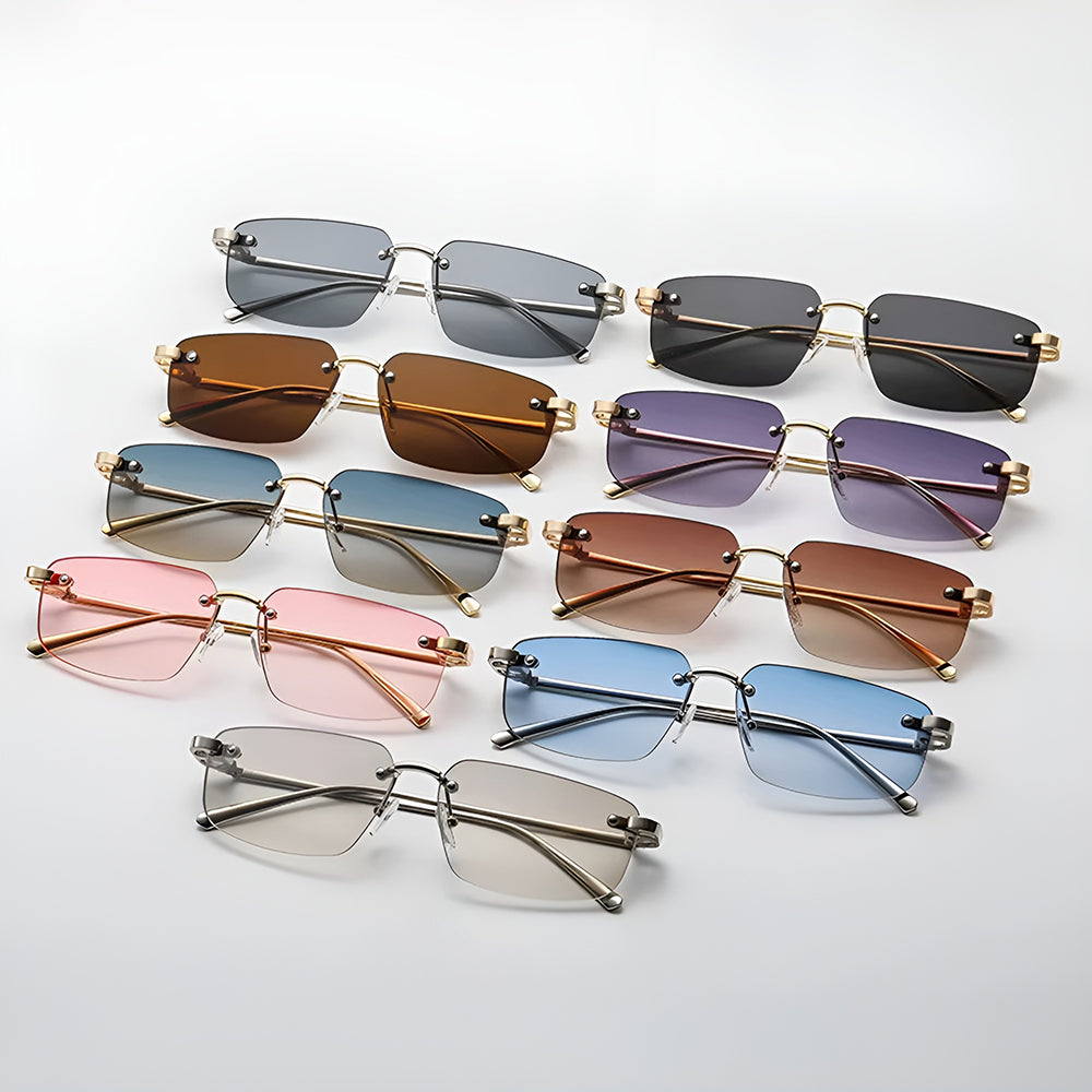 Unisex Techsuit S098 Sunglasses, Gold Black
