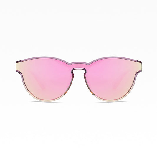 Unisex solbriller Techsuit TR7545, polariserede, UV-beskyttelse, lilla gule pink