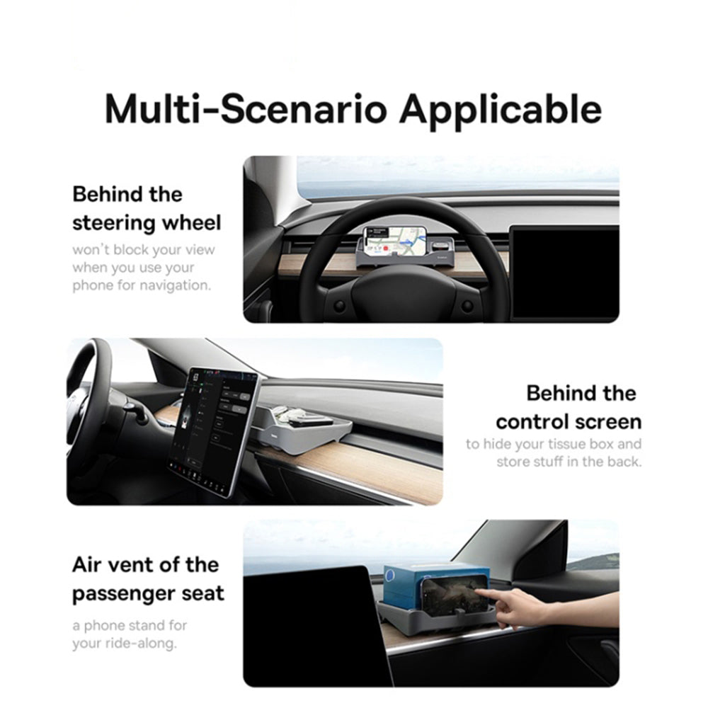 Autoorganisator med ETC-kortlæser Baseus T-Space til Tesla-bil C20251301811-00