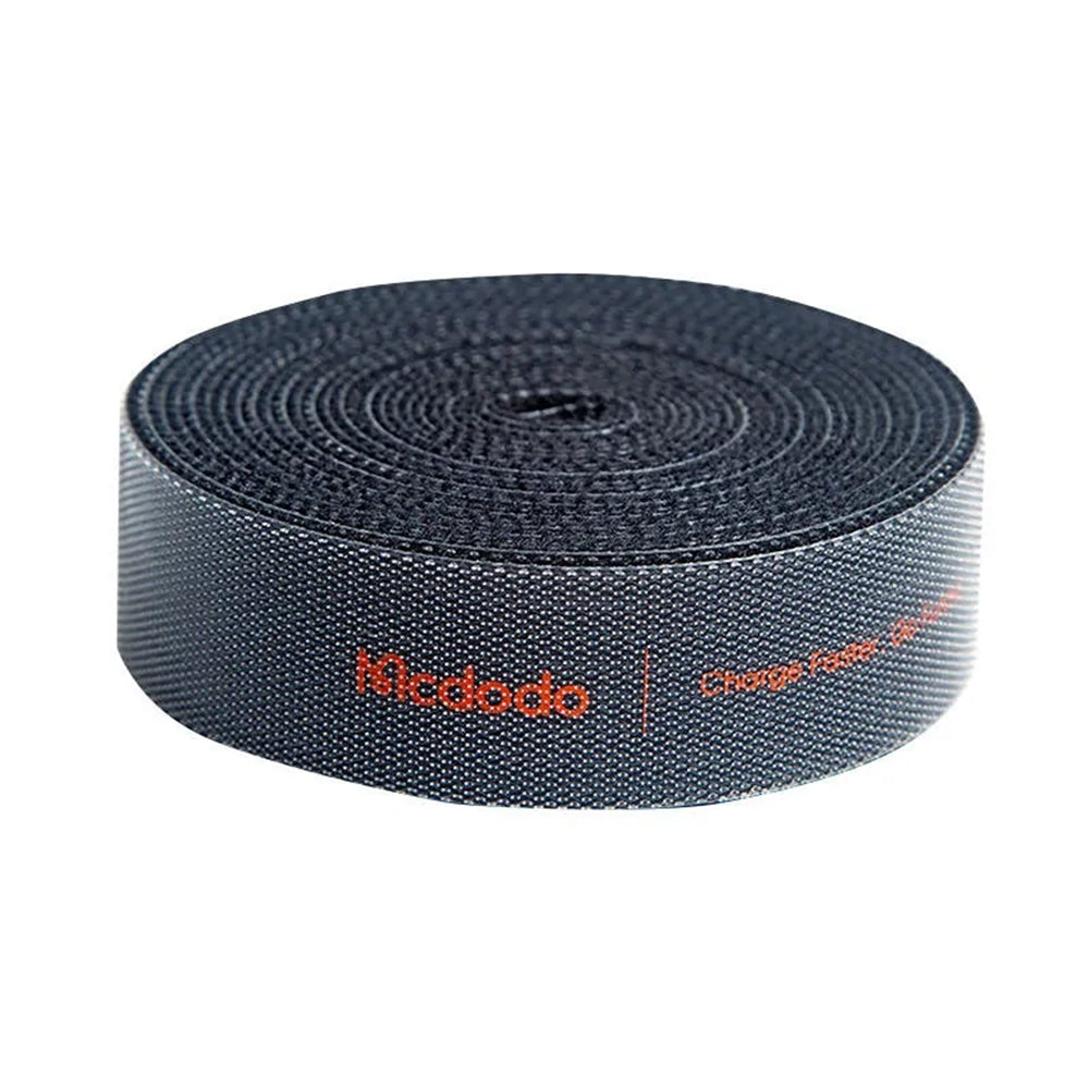 Kabelorganisator McDodo VS-0960 Belt, Velcro, 1m, Sort