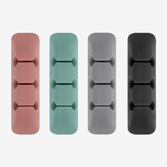 Ringke Kabel Organizer, Sæt med 4 stykker, Forskellige Farver