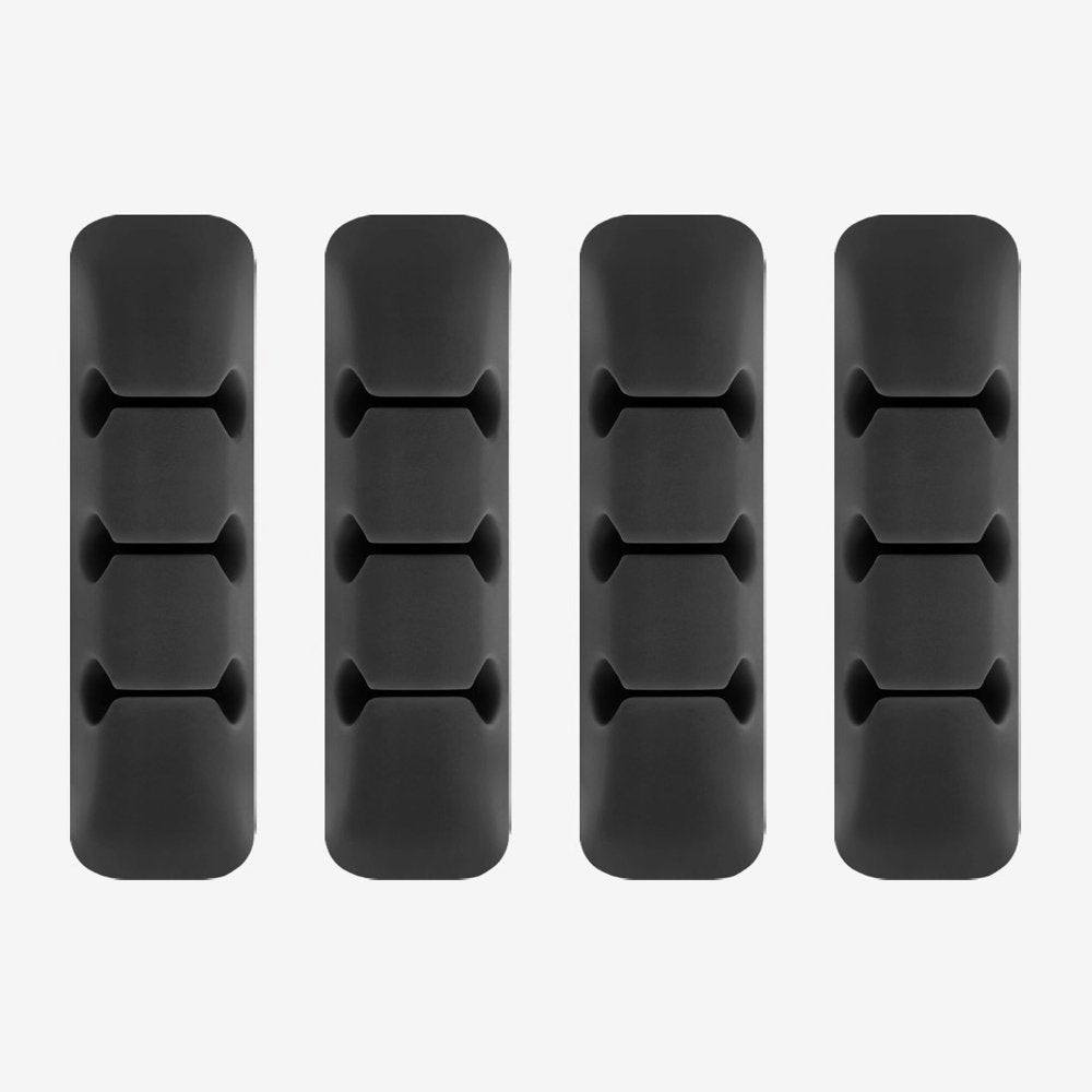 Ringke Kabel Organizer, Sæt med 4 stykker, Sort