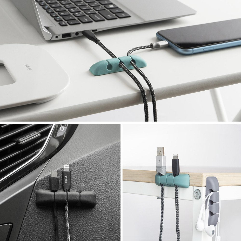 Ringke Kabel Organizer, Sæt med 8 stykker, Forskellige Farver