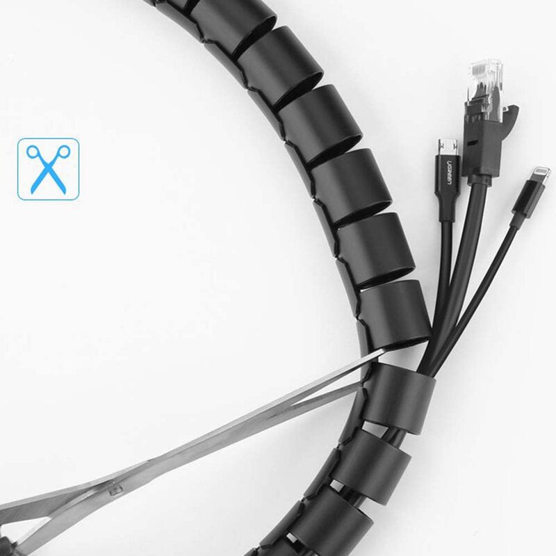 UGREEN LP121 Kabelorganisator, 25mm, 3m, Sort