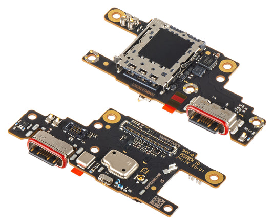 Opladningsstik - Mikrofon - SIM-kortlæsermodul Xiaomi Poco F6, Servicepakke 5600010N16T00