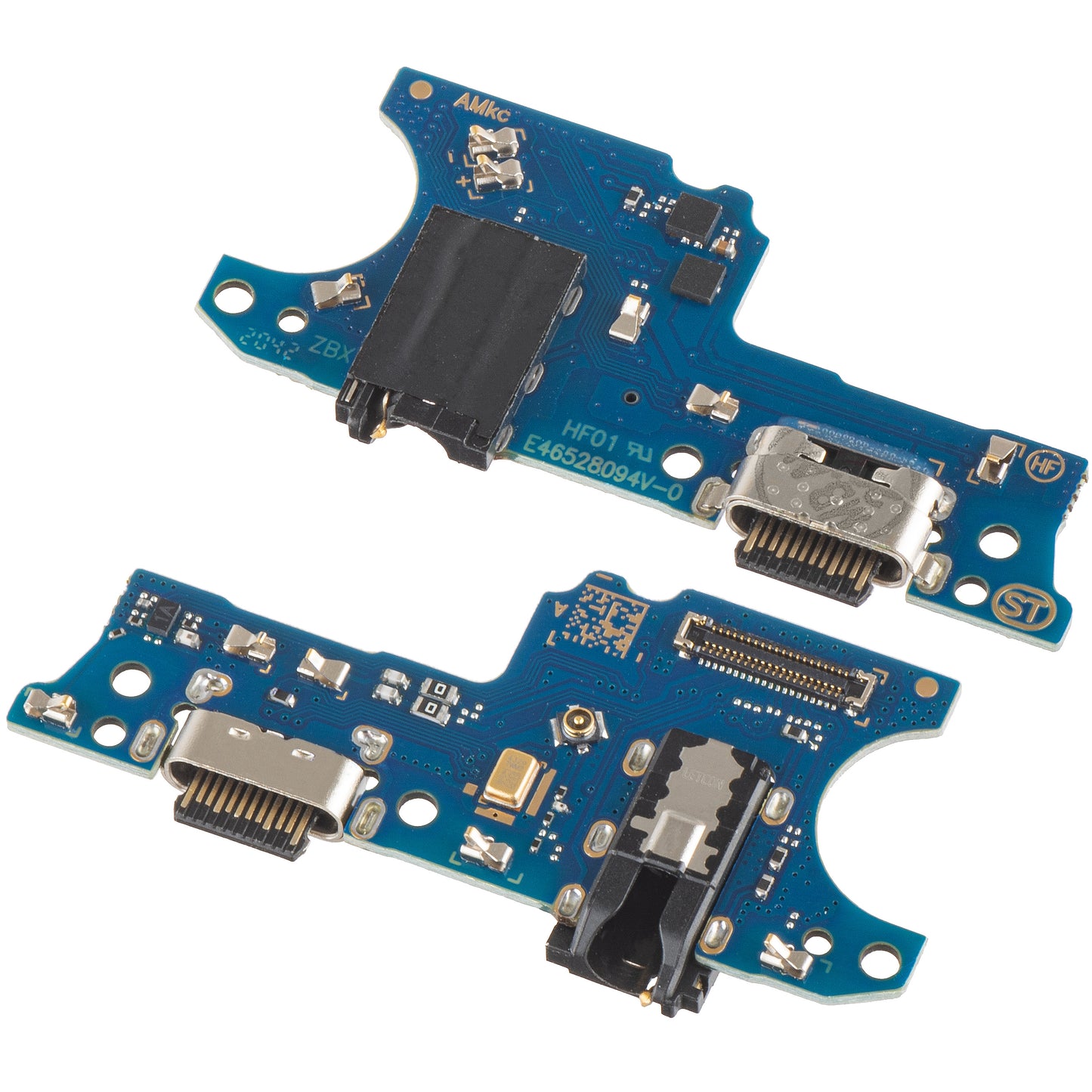 Opladnings-, lyd- og mikrofonstikplade til Samsung Galaxy A02s A025G / A02s A025F