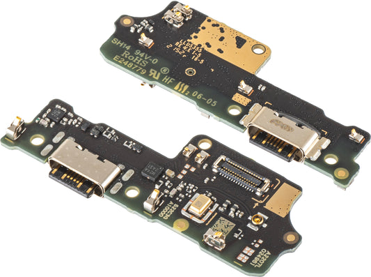 Plade med Opladningsstik - Mikrofon Xiaomi Poco C40, Servicepakke 560002C3QP00