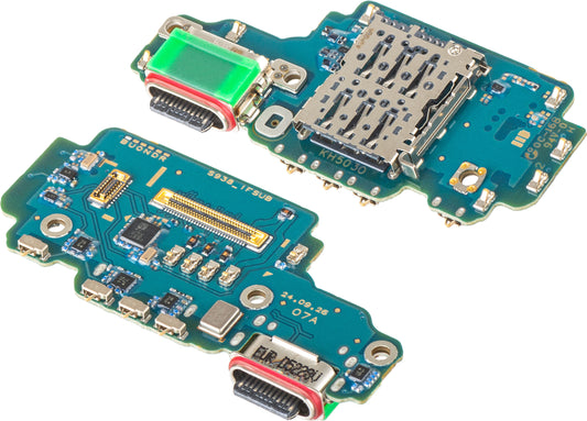 Opladningsstik - Mikrofon - SIM-kortlæser Modul Samsung Galaxy S25 Ultra S938, Servicepakke GH96-18321A