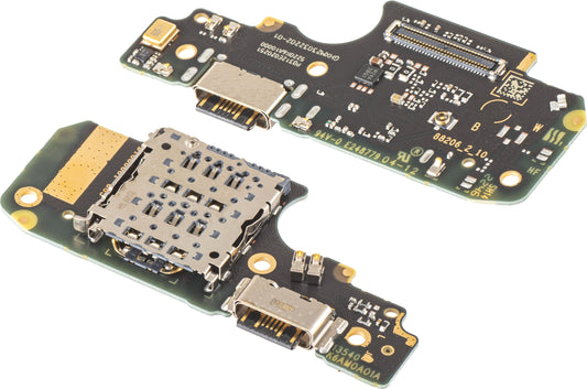 Plade med opladningsstik - Mikrofon - SIM-kortlæsermodul Xiaomi Redmi Note 12 Pro 4G, Servicepakke 5600020K6A00
