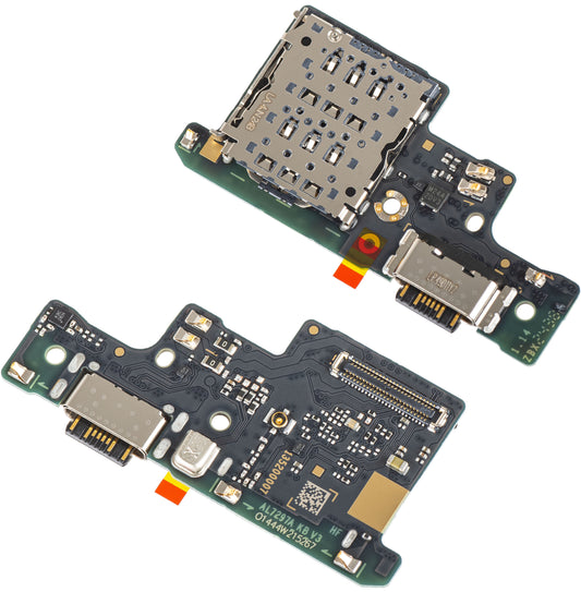 Plade med Opladningsstik - Mikrofon - SIM-kortlæsermodul Xiaomi Redmi Note 14 4G, Servicepakke 5600020000700