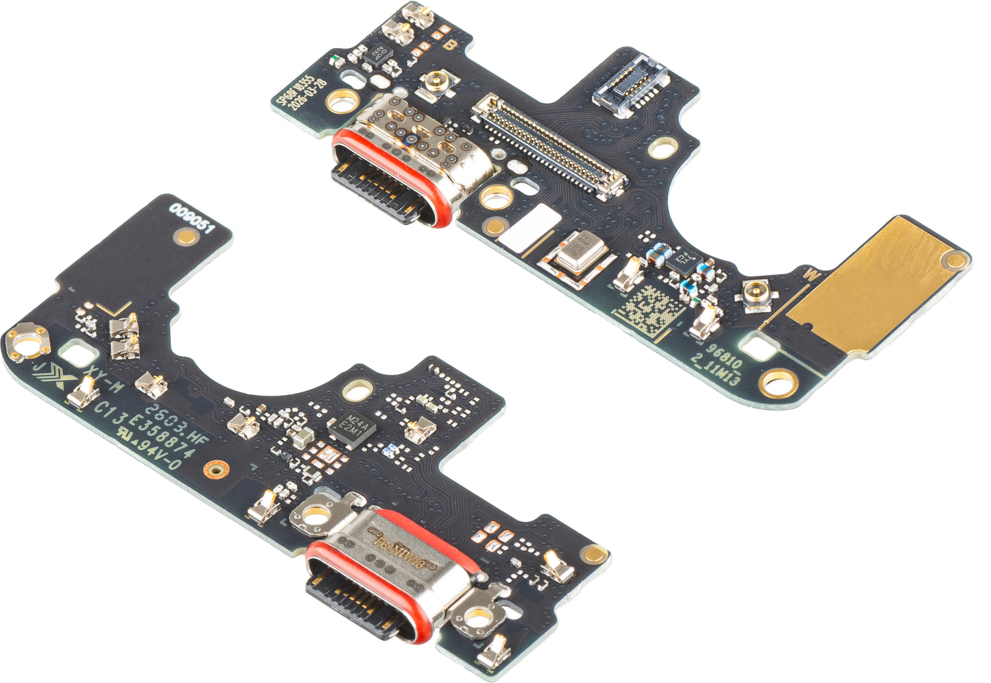 Opladningsstik - Mikrofon Motorola Moto G87, Servicepakke 5B28C32729