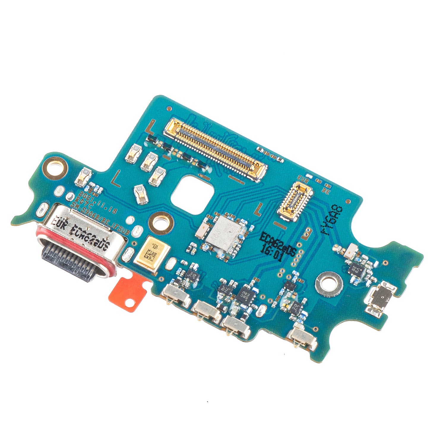 Kort med opladningsstik - Mikrofon - SIM-læsermodul Samsung Galaxy S22+ 5G S906, Service Pack GH96-14805A