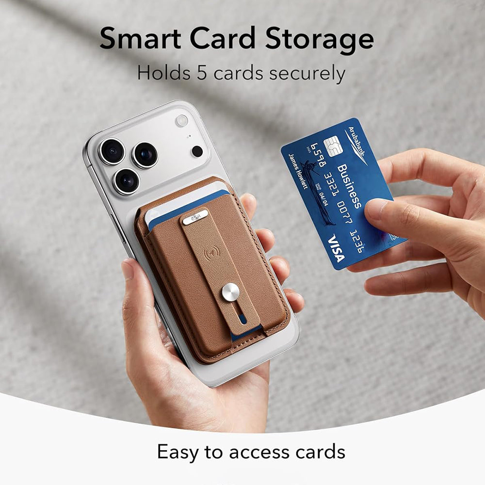 MagSafe Pung, ESR, Findy my Wallet 5C, Brun