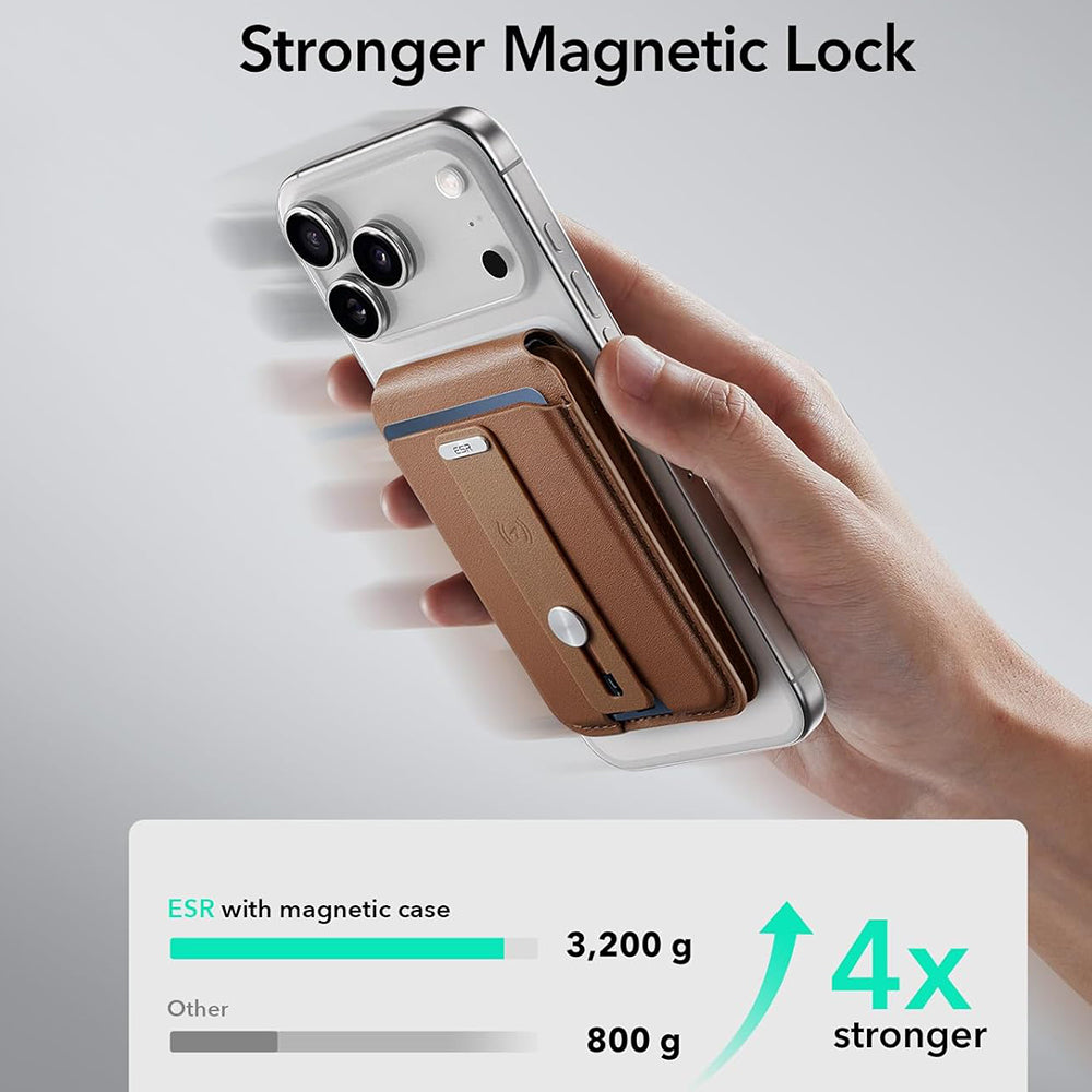 MagSafe Pung, ESR, Findy my Wallet 5C, Brun