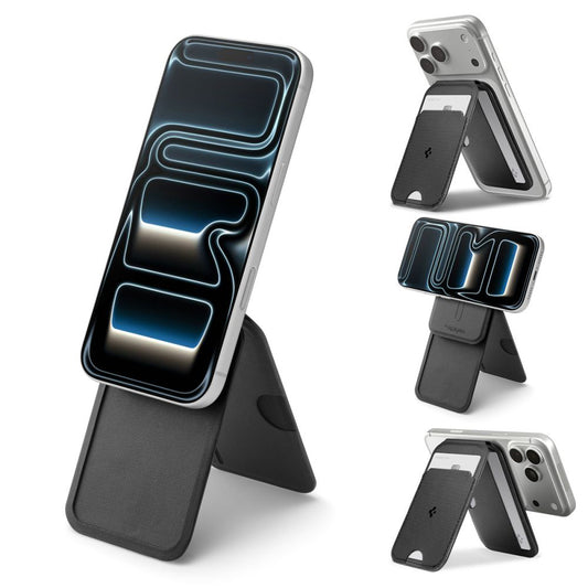 MagSafe Pung, Spigen, Slim Fold Tripod S314-2, Sort