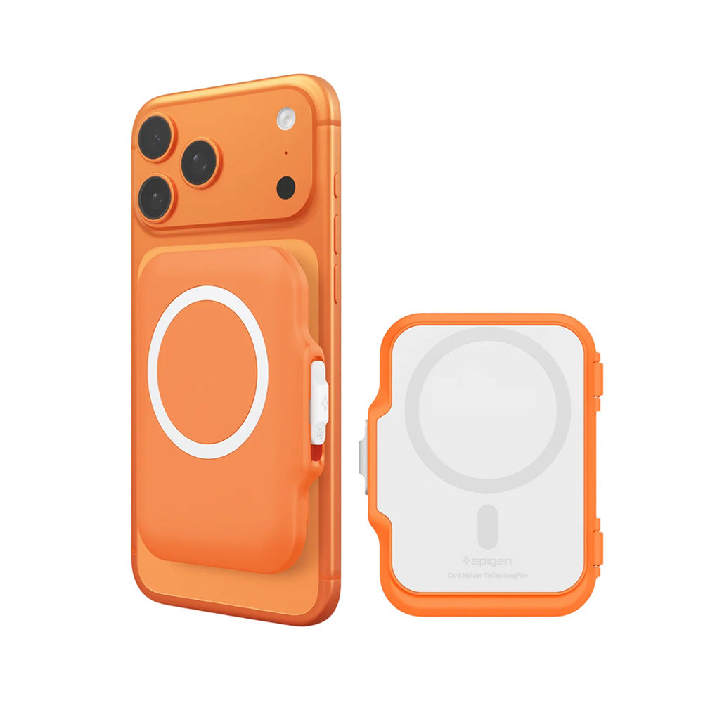 MagSafe pung, Spigen, TinTap MagFit+, Orange AFA11380