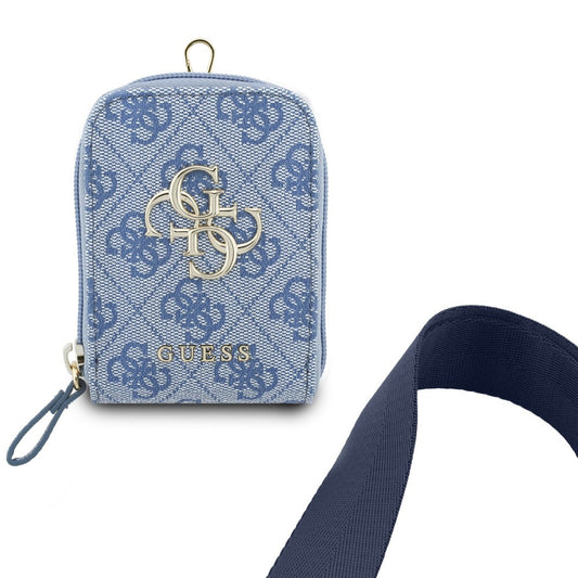 Pung og Telefon Snor Guess 4G Metal Logo, Blå