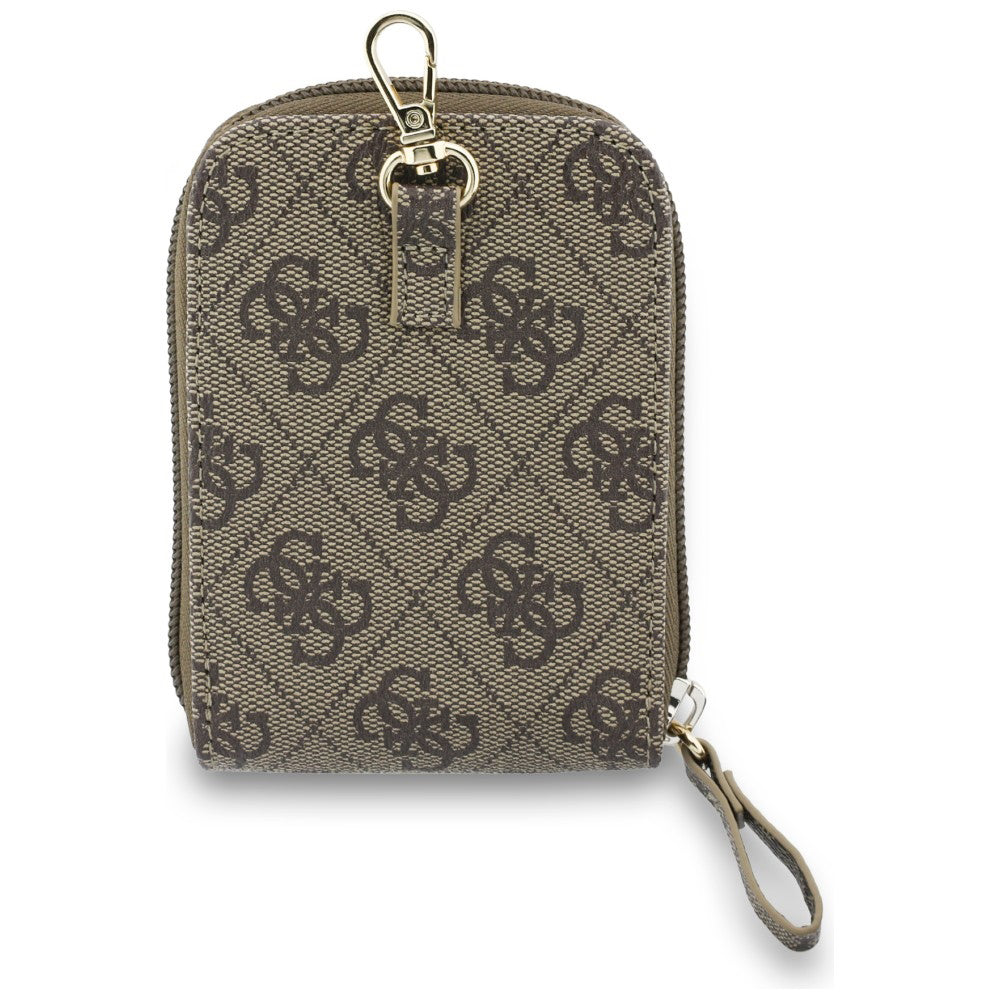 Pung og Telefon Snor Guess 4G Metal Logo, Brun