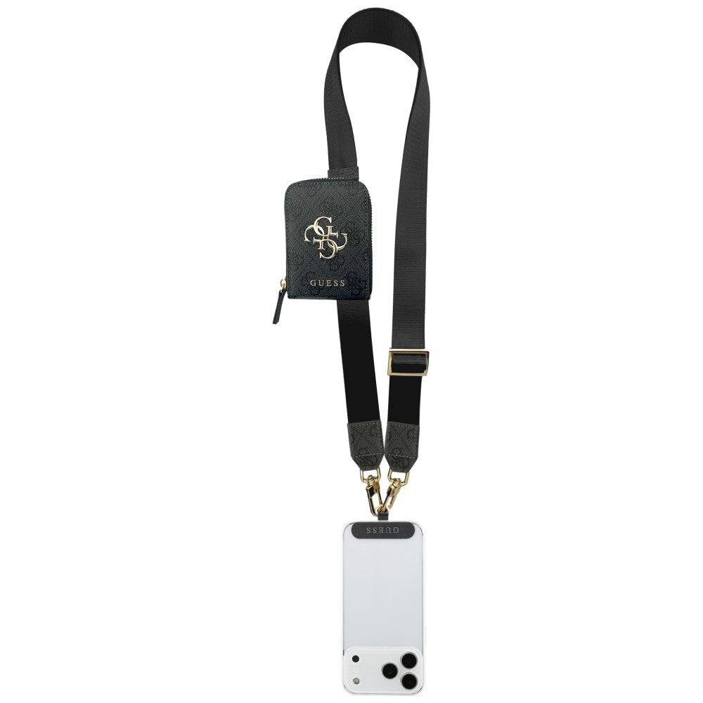 Pung og Telefon Snor Guess 4G Metal Logo, Sort