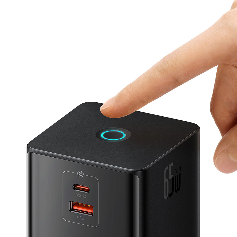 Baseus PowerCombo US forlængerledning, 3 x stik, Sort PSLR000101