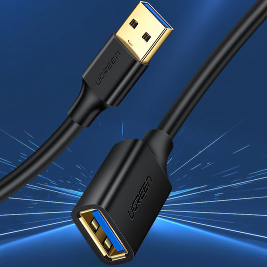 USB 3.0 forlænger UGREEN US129, 1m, Sort