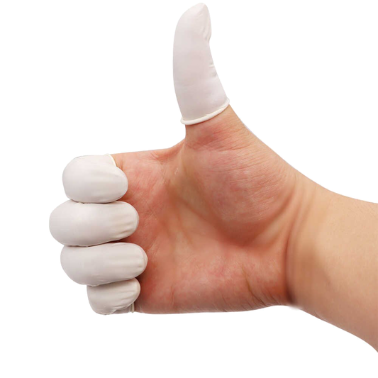 OEM antistatisk latexbeskyttelse til fingre, sæt med 100 stk.