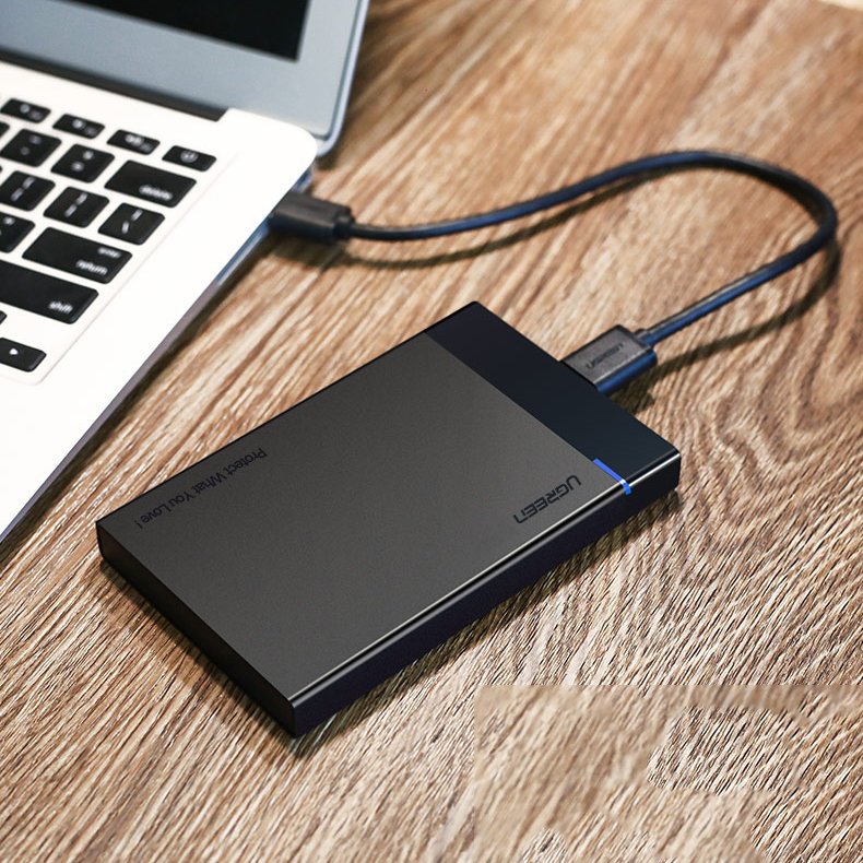 Rack UGREEN US221 til HDD / SSD SATA 2.5inch, USB 3.2, Sort