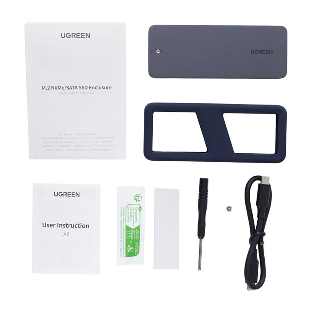 Rack UGREEN CM777 (25665) til SSD M.2 NVMe, Sort