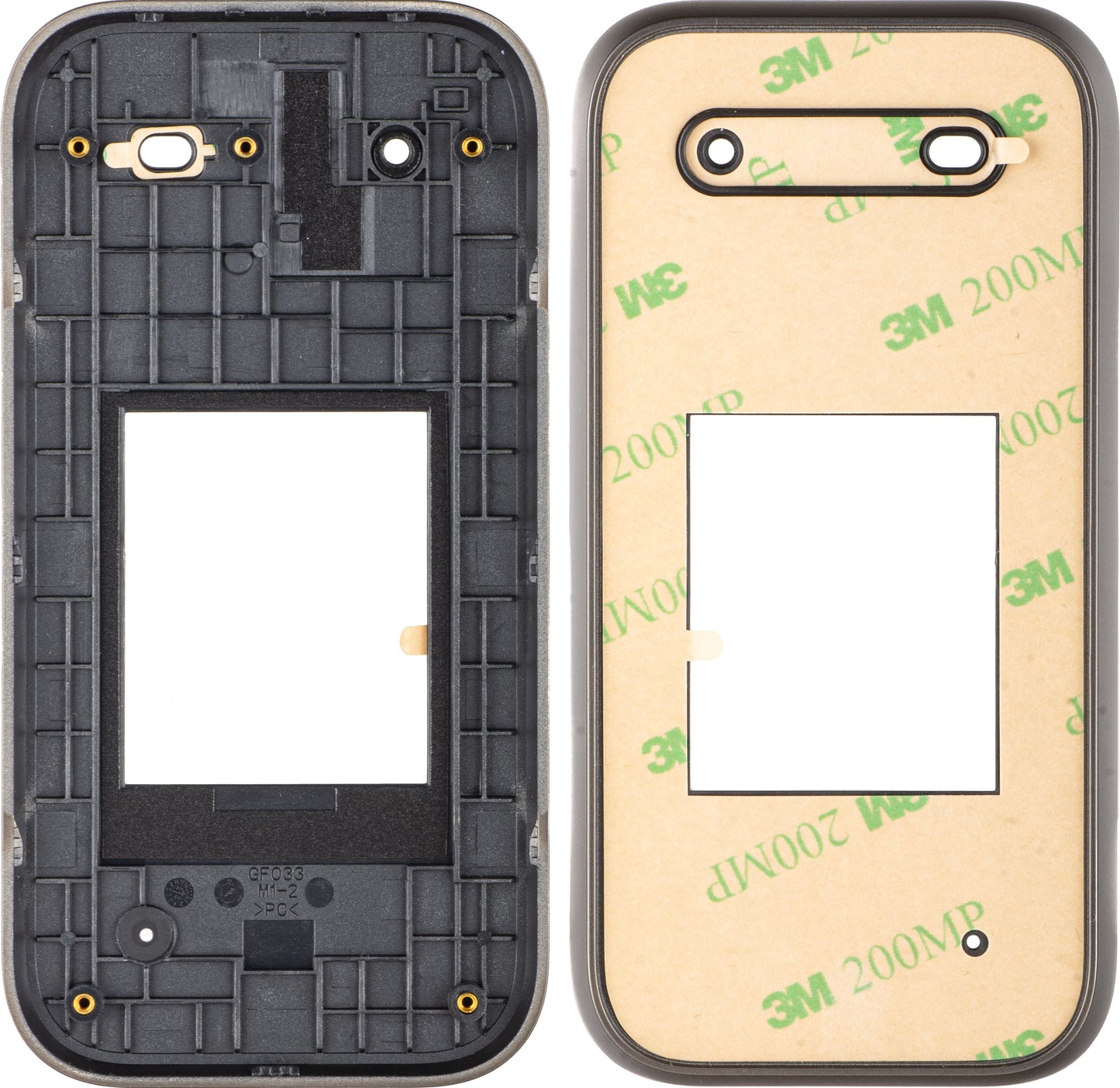 Et skallcover til HMD 2660 Flip, sort