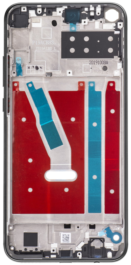 Mijloc Etui Huawei Y7p / P40 lite E, Sort