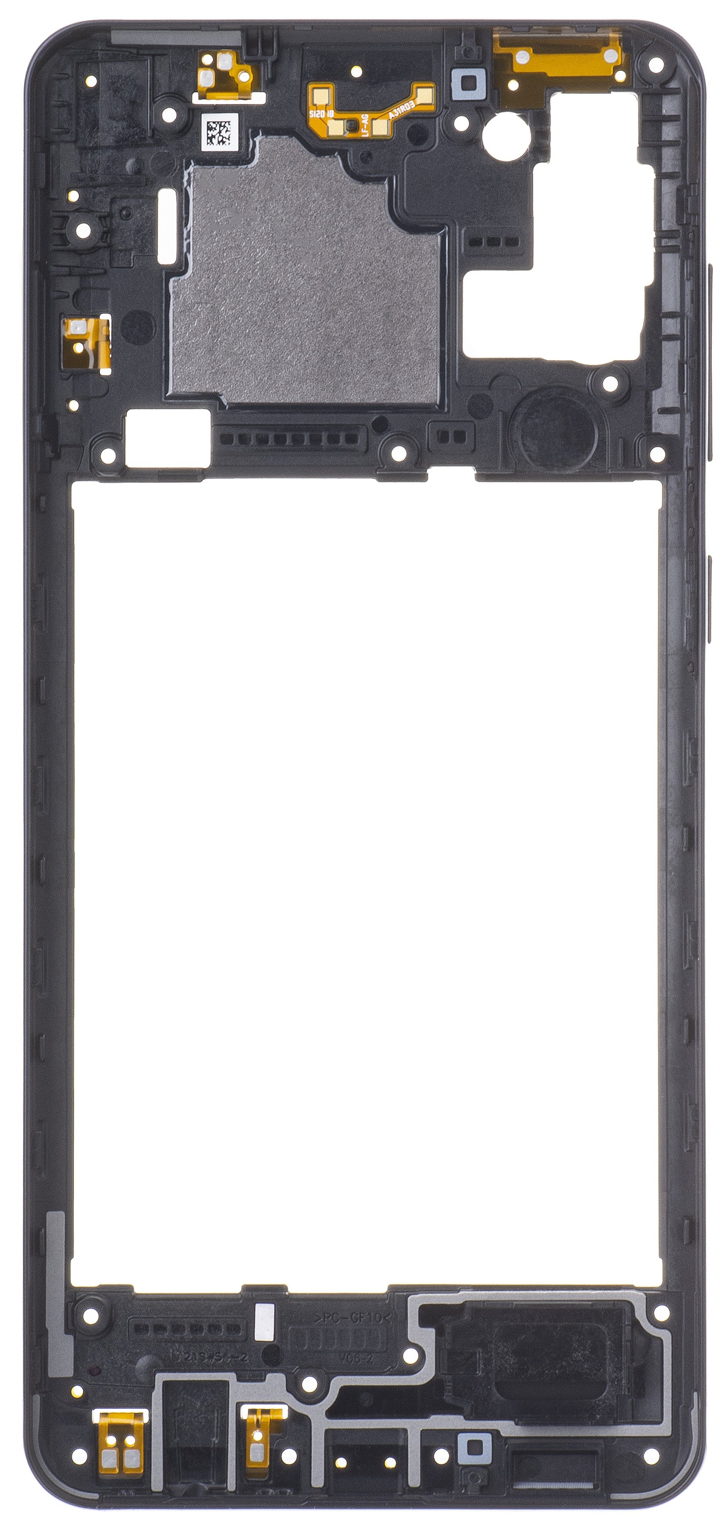 Samsung Galaxy A21s A217 Mijloc-etui, sort