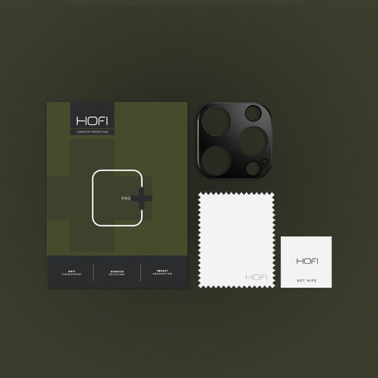 HOFI ALUCAM PRO+ beskyttelsesramme til bagkamera til Apple iPhone 16 Pro Max / 16 Pro, Sort