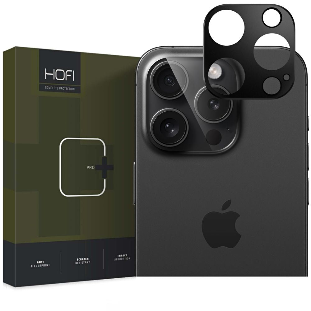 Back Camera Protection Frame HOFI ALUCAM PRO+ for Apple iPhone 16 Pro Max / 16 Pro, Black