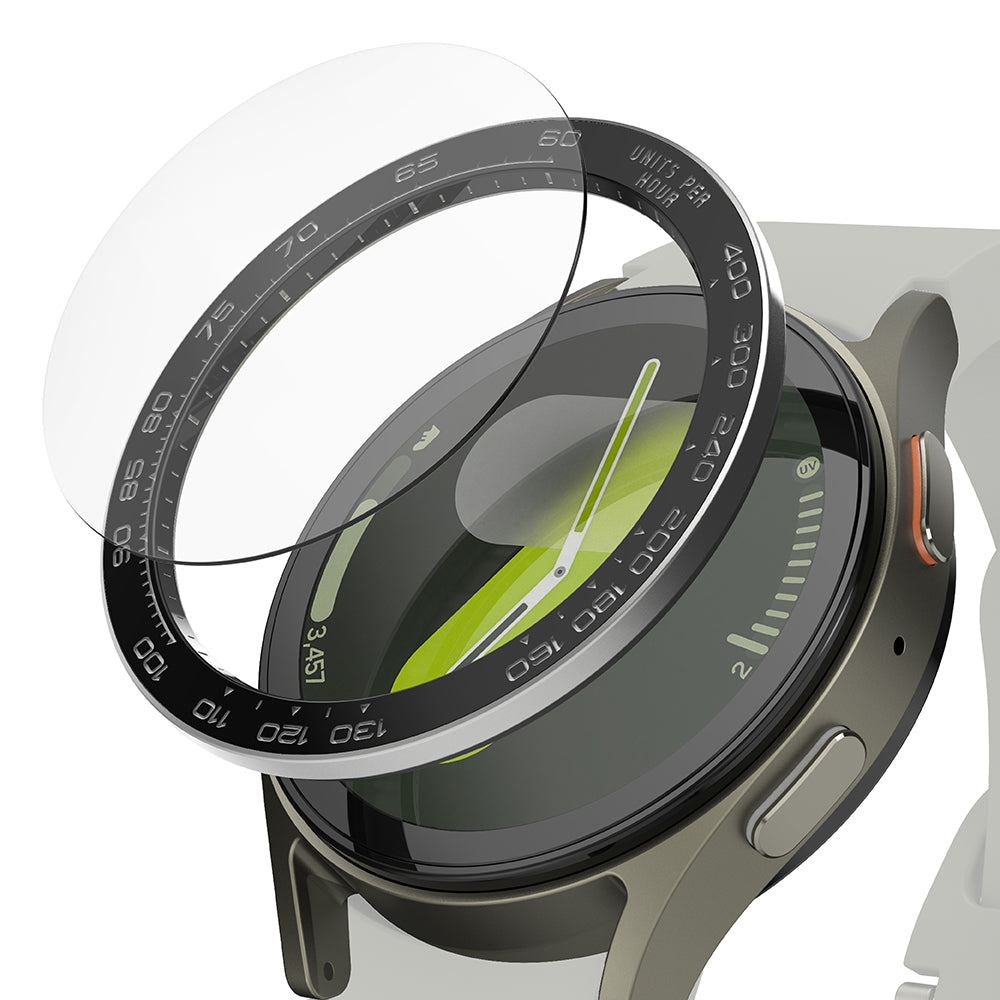 Rammebeskyttelse Ringke Premium Styling til Samsung Galaxy Watch7 40mm, Model 1, Sort