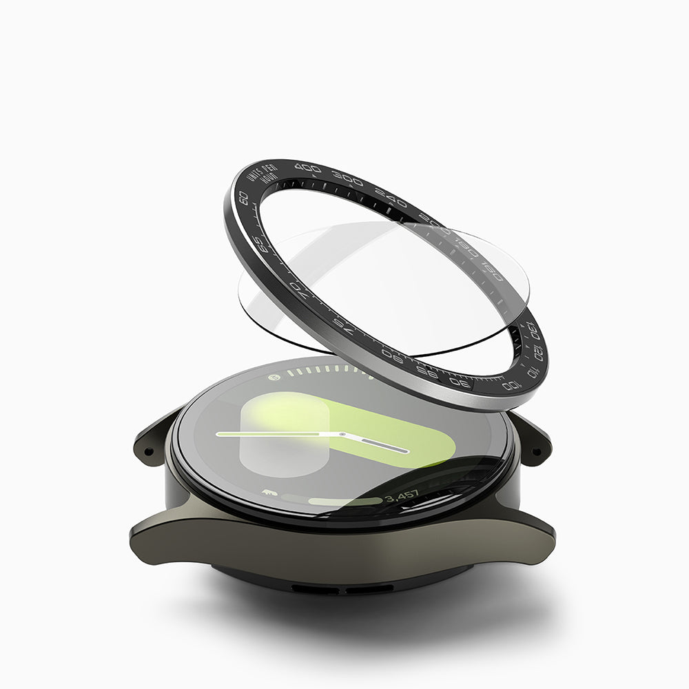 Ringke Premium Styling Beskyttelsesramme til Samsung Galaxy Watch7 44mm, Model 1, Sort