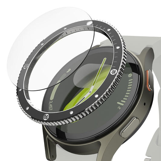 Ringke Premium Styling Beskyttelsesramme til Samsung Galaxy Watch7 44mm, Model 2, Sort