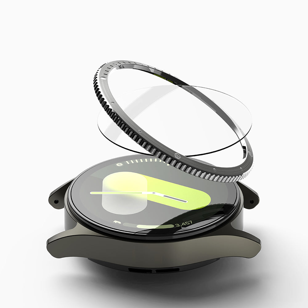 Ringke Styling Beskyttelsesramme til Samsung Galaxy Watch7 40mm, Model 7, Sølvfarvet