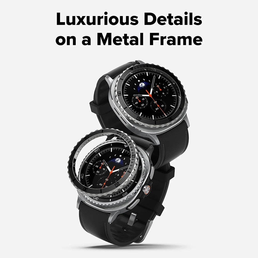 Ringke Premium Styling Beskyttelsesramme til Samsung Galaxy Watch8 Classic, Sort