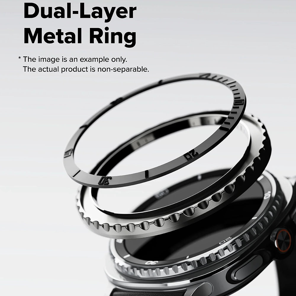 Ringke Premium Styling Beskyttelsesramme til Samsung Galaxy Watch8 Classic, Sort