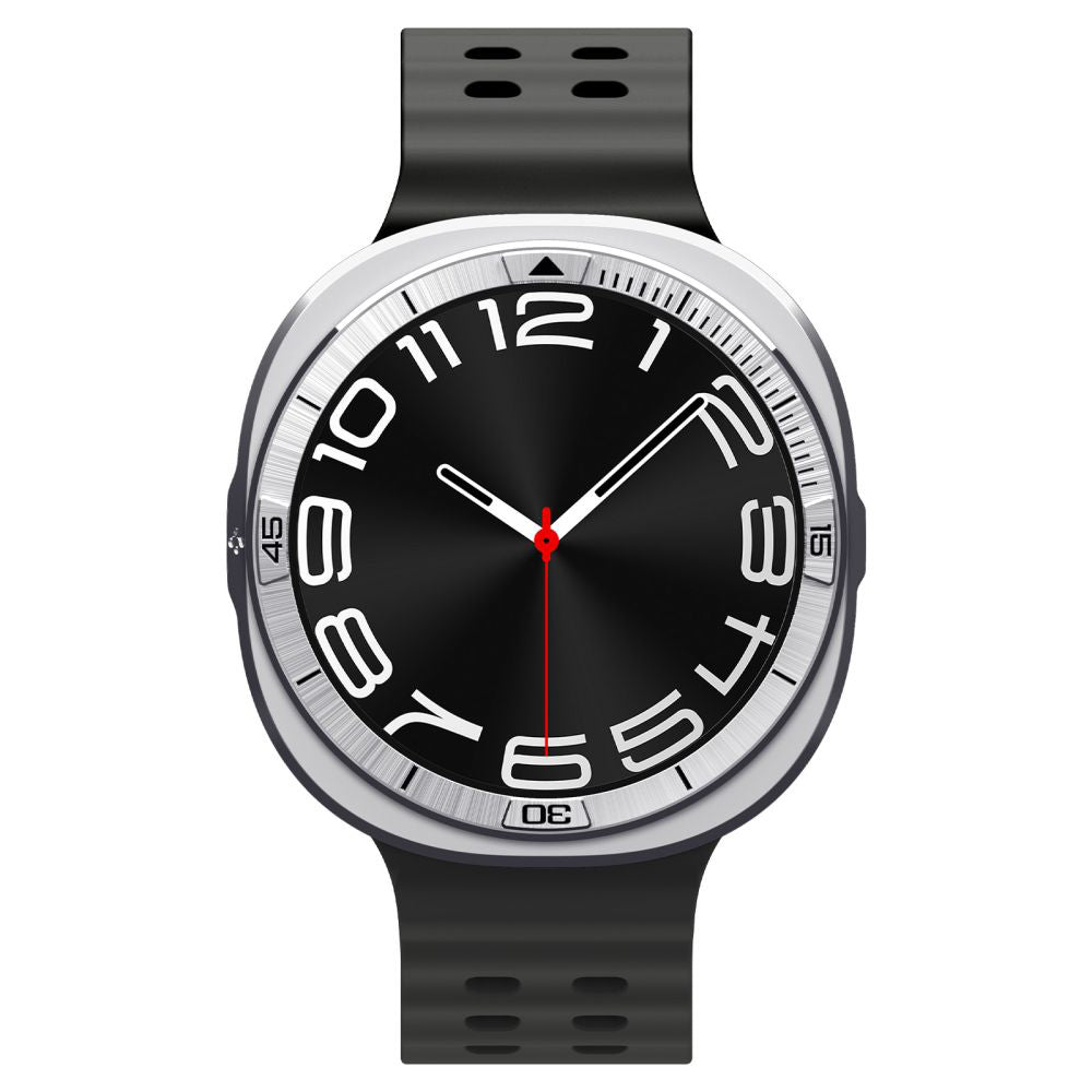 Spigen Tune Pro Pilot Beskyttelsesramme til Samsung Galaxy Watch8 44mm, Sølvfarvet