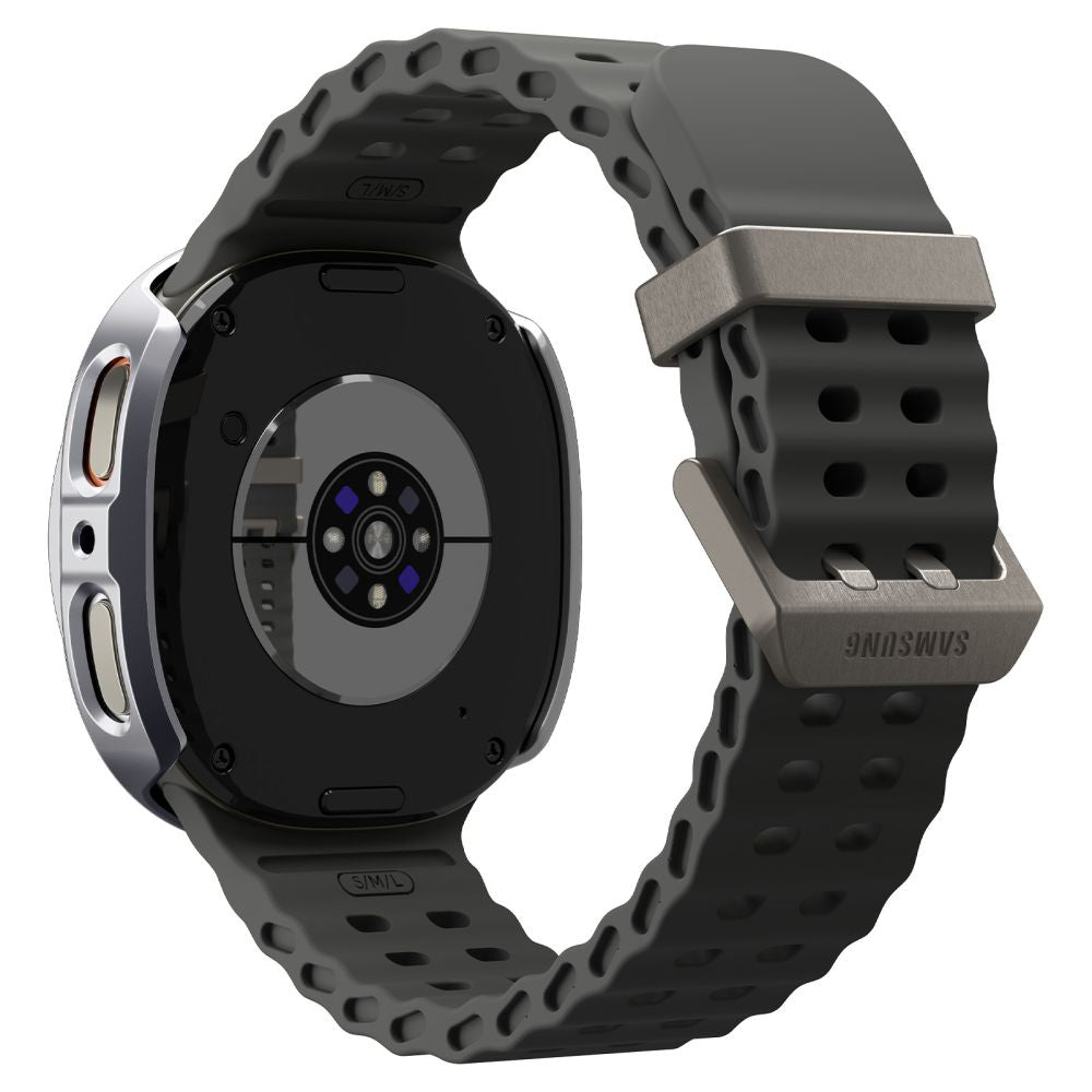 Spigen Tune Pro Pilot Beskyttelsesramme til Samsung Galaxy Watch8 44mm, Sølvfarvet