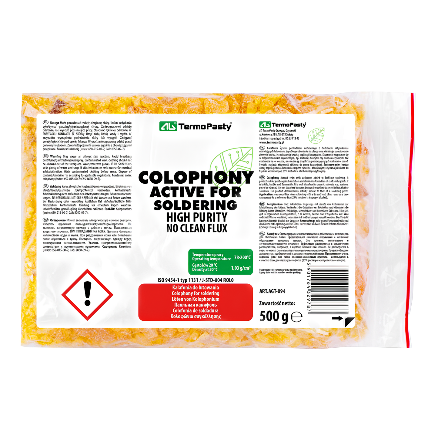 Rasina Flux Kolofonium AG Termopasty, 500g ART.AGT-094