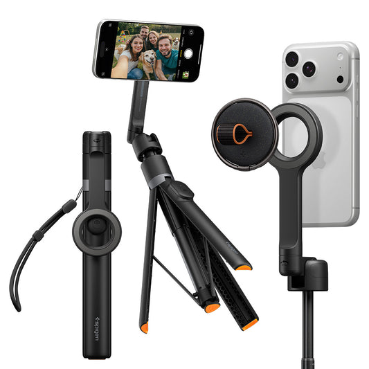 Selfie Stick Bluetooth Spigen S582W, Universal, Sort AMP11372