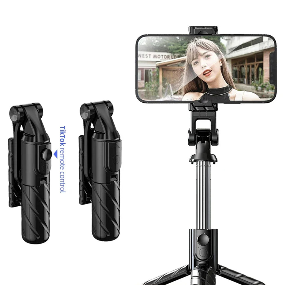 Selfie Stick Bluetooth Techsuit K03, Universal, Sort