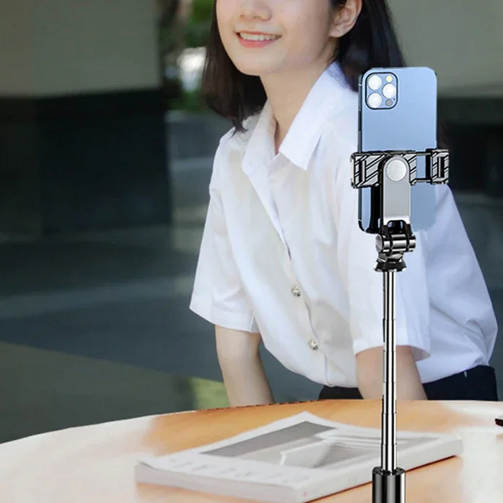 Selfie Stick Bluetooth Techsuit K03, Universal, Sort
