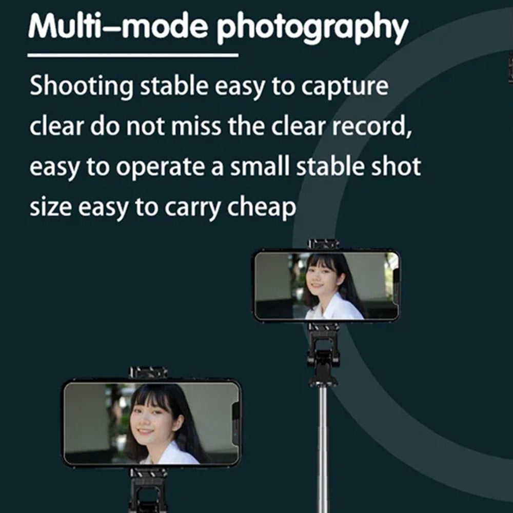 Selfie Stick Bluetooth Techsuit K03, Universal, Sort