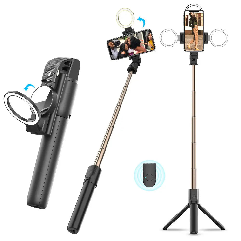Selfie Stick Bluetooth Techsuit K13, Universal, Sort