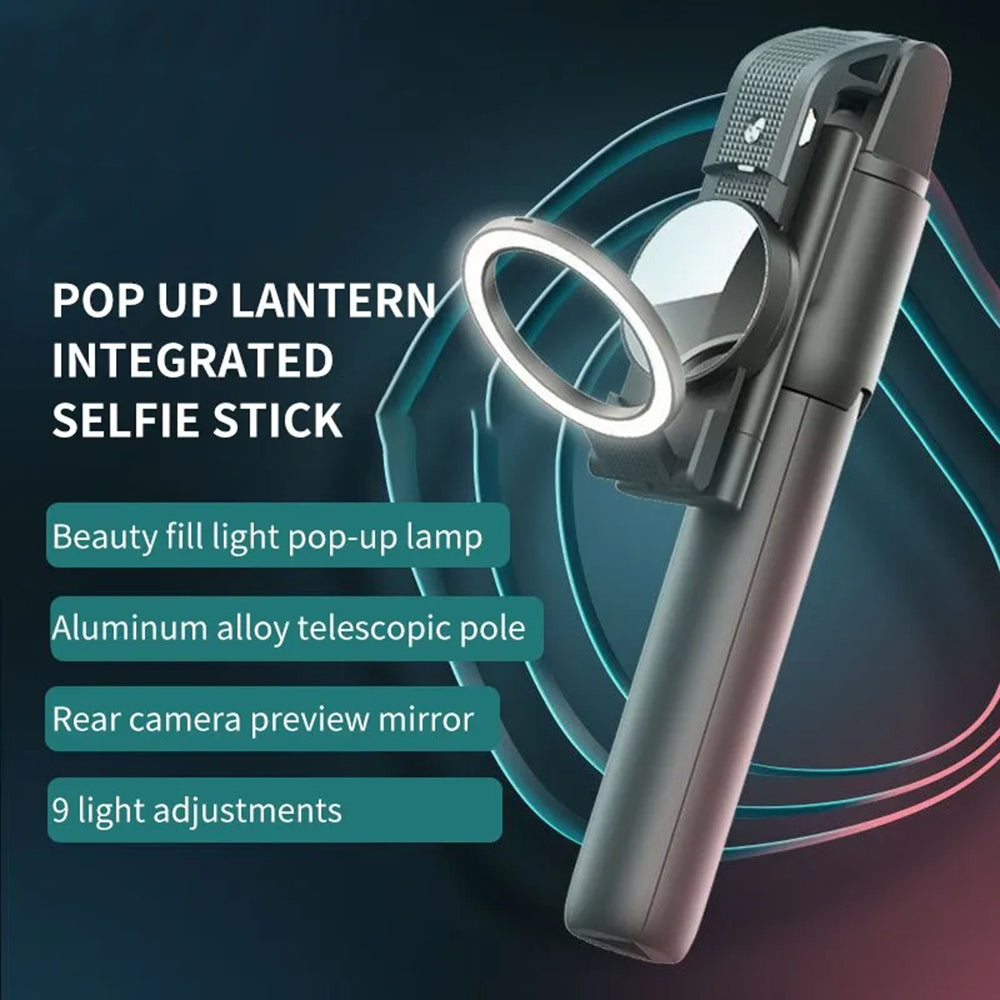 Selfie Stick Bluetooth Techsuit K13, Universal, Sort